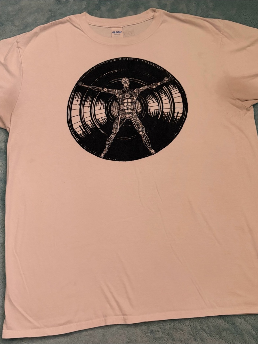 Vinyl Clothing Co - Da Vinchi Vinyl Short-Sleeve Graphic T-Shirt - White-ish XL